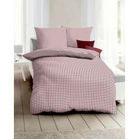 POSTELJNINA Vichy Karo 140/200 cm bombažni flanel rdeča  - rdeča, Konvencionalno, tekstil (140/200cm) - Kaeppel