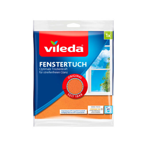 UTIERKA NA OKNÁ - žltá, Basics, textil (18/0,2/20cm) - Vileda
