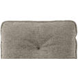 BARHOCKER Leinenoptik Schwarz, Taupe Eisen Stoffauswahl, Sitzfläche 360° drehbar  - Taupe/Schwarz, Design, Textil/Metall (58/103-123/61cm) - Novel