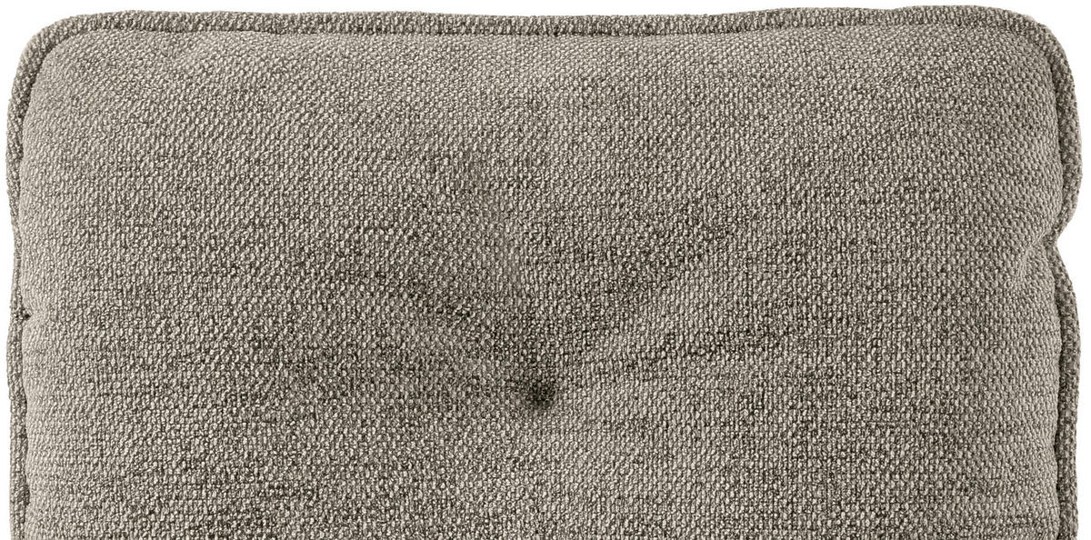 BARHOCKER Leinenoptik Schwarz, Taupe Eisen Stoffauswahl, Sitzfläche 360° drehbar  - Taupe/Schwarz, Design, Textil/Metall (58/103-123/61cm) - Novel