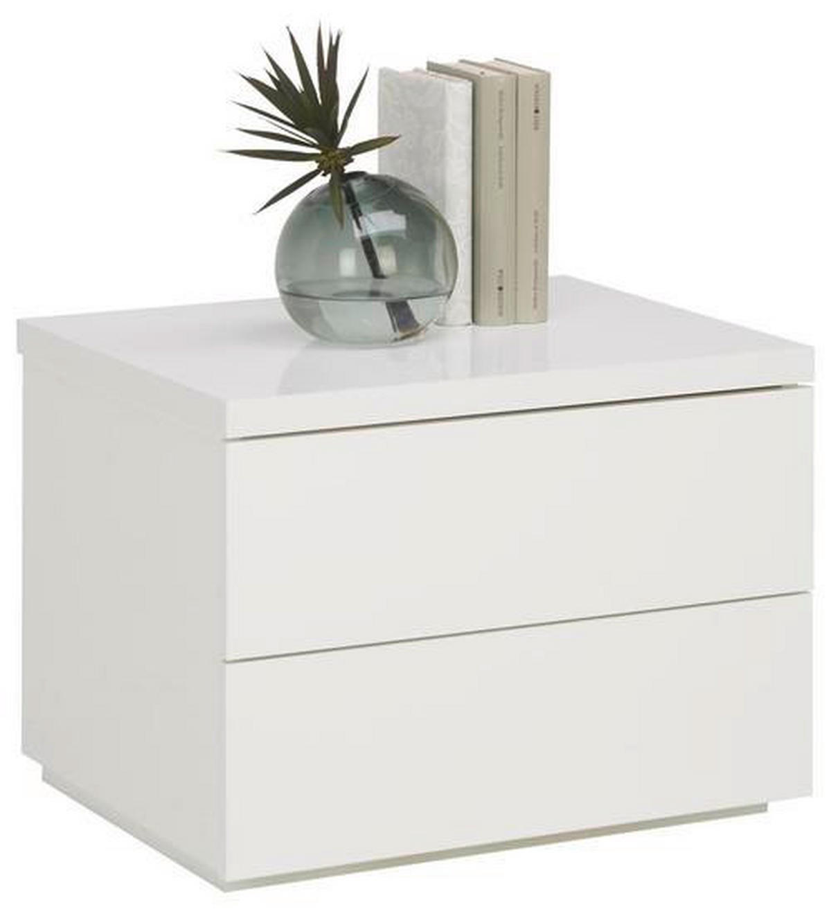 NOĆNI ORMARIĆ bijela   - bijela, Konvencionalno, drvni materijal (55/41/44cm) - Xora