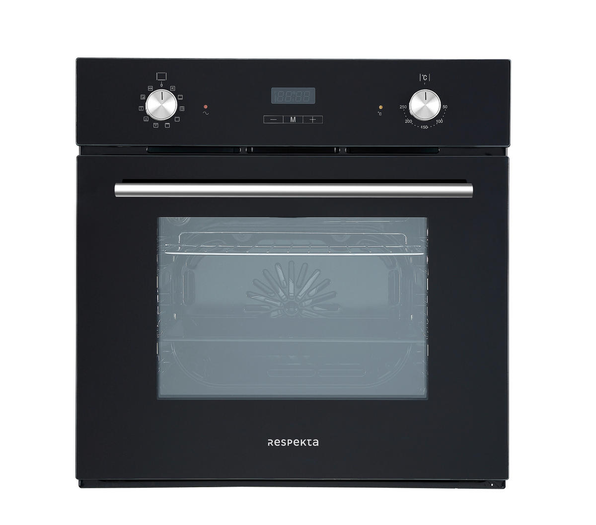 BACKOFENSET ASET6006600I  - Schwarz, Trend, Glas/Metall (59,5/59/55cm) - Respekta