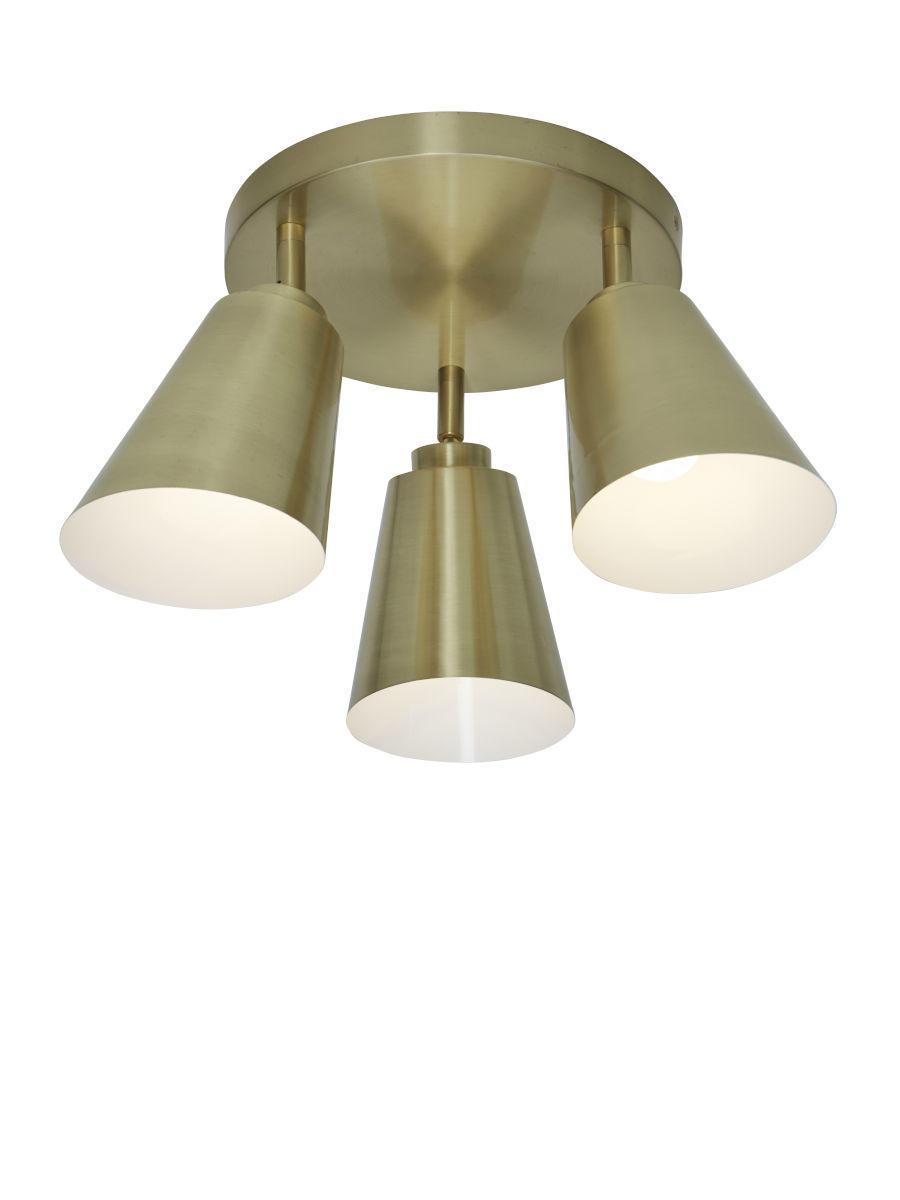 DECKENLEUCHTE Bremen 12/2,5 cm   - Goldfarben, Basics, Metall (12/2,5cm) - It's about Romi