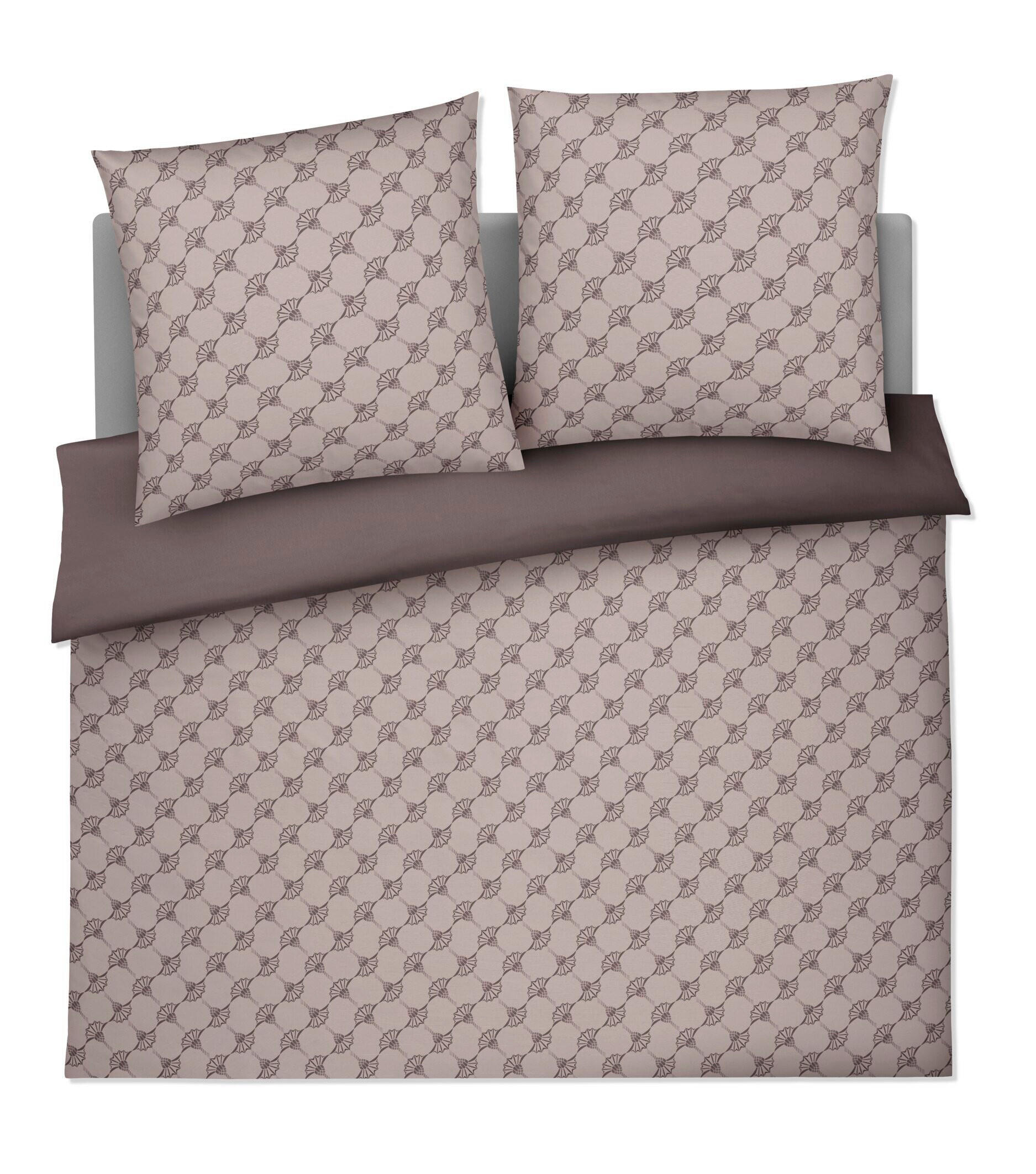 BETTWÄSCHE 3-teilig JOOP! CORNFLOWER DOUBLE Jersey 200/200 cm  - Taupe, Basics, Textil (200/200cm) - Joop!