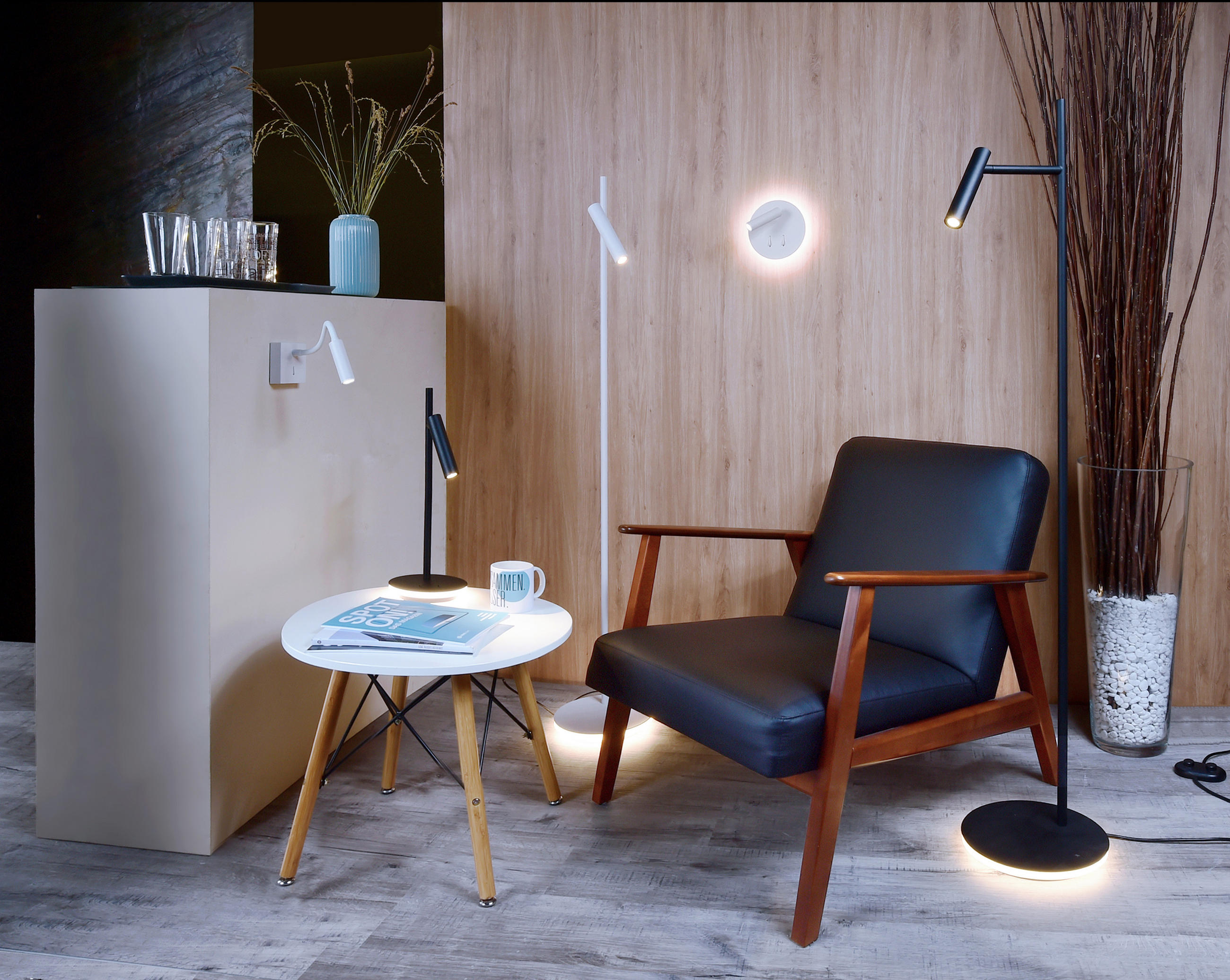LED-STEHLEUCHTE Brahe 30/139 cm   - Weiß, Design, Metall (30/139cm)