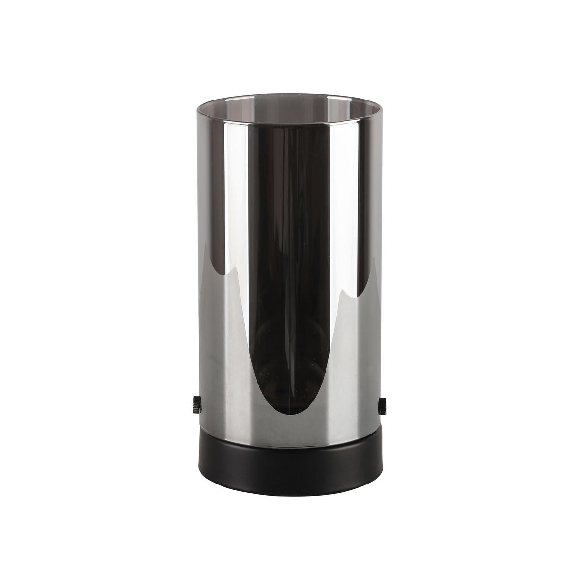 LED-TISCHLEUCHTE 10/20 cm   - Chromfarben/Schwarz, Basics, Glas/Metall (10/20cm) - Novel