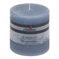 STUMPENKERZE  - Blau, Basics, Naturmaterialien (9,8/10,0cm) - Steinhart