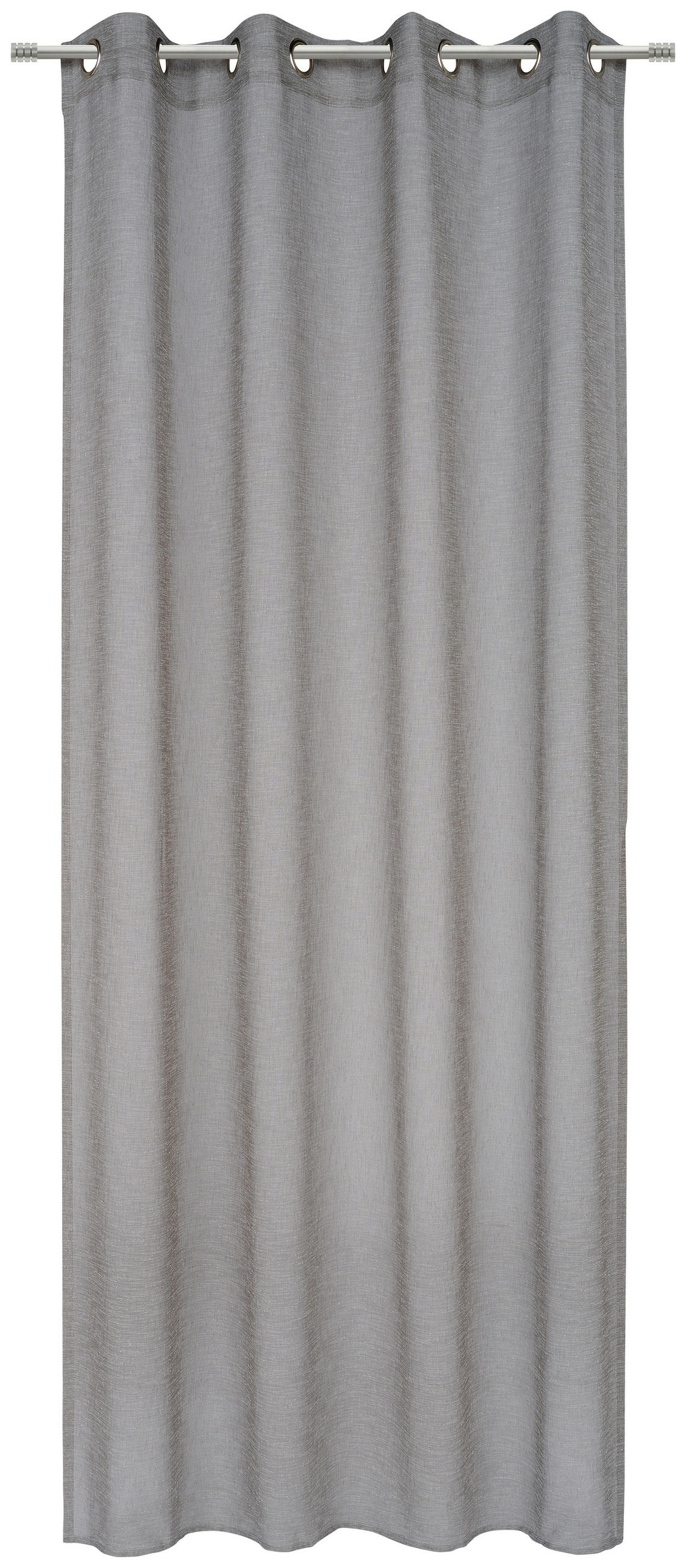 ÖSENVORHANG halbtransparent  - Dunkelgrau, Design, Textil (140/245cm) - Esposa