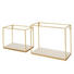 WANDREGAL - Goldfarben/Kieferfarben, Design, Holz/Metall (30/25/14cm) WANDREGAL - Goldfarben/Kieferfarben, Design, Holz/Metall (30/25/14cm)