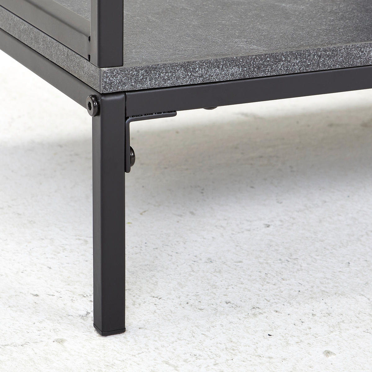 REGAL  70/86/35 cm Grau, Schwarz  - Schwarz/Grau, Modern, Holzwerkstoff/Metall (70/86/35cm) - PBJ