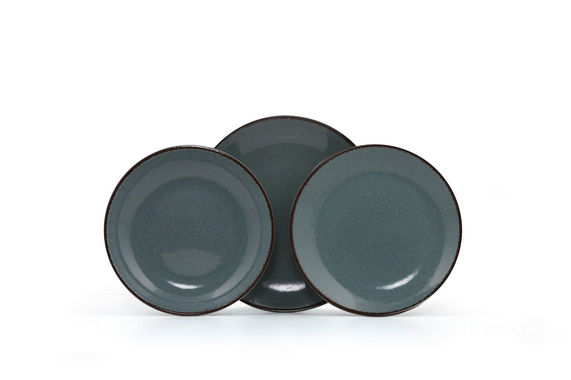 KOMBISERVICE Blau 18-teilig  - Blau, Basics, Keramik (25/25/3cm) - P & B
