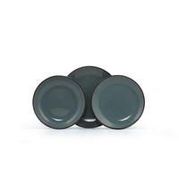 KOMBISERVICE Blau 18-teilig 6 Personen  - Blau, Basics, Keramik (25/25/3cm) - P & B