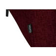 ECKSOFA in Chenille Rot  280/205 cm  - Rot/Schwarz, Design, Textil/Metall (280/205cm) - Xora