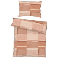 BETTWÄSCHE 3-teilig Status Makosatin 140/200 cm  - Terracotta, Basics, Textil (140/200cm) - Kaeppel