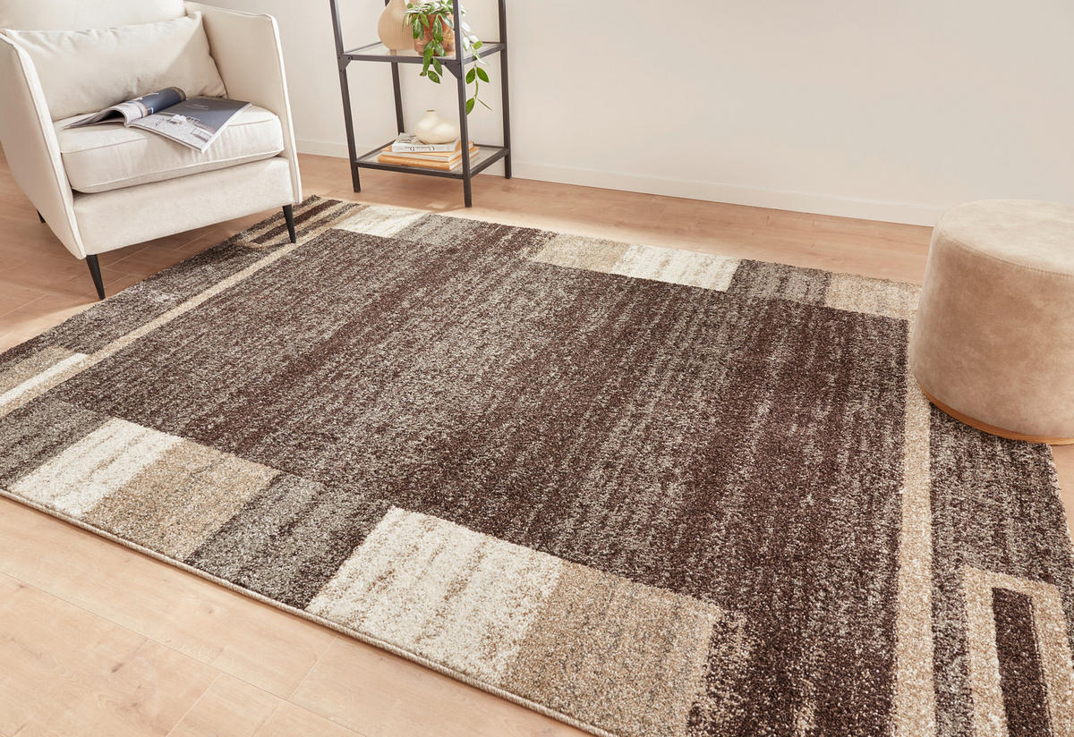 WEBTEPPICH Wohnzimmer 60/110 cm Braun  - Braun, Design, Textil (60/110cm) - Novel