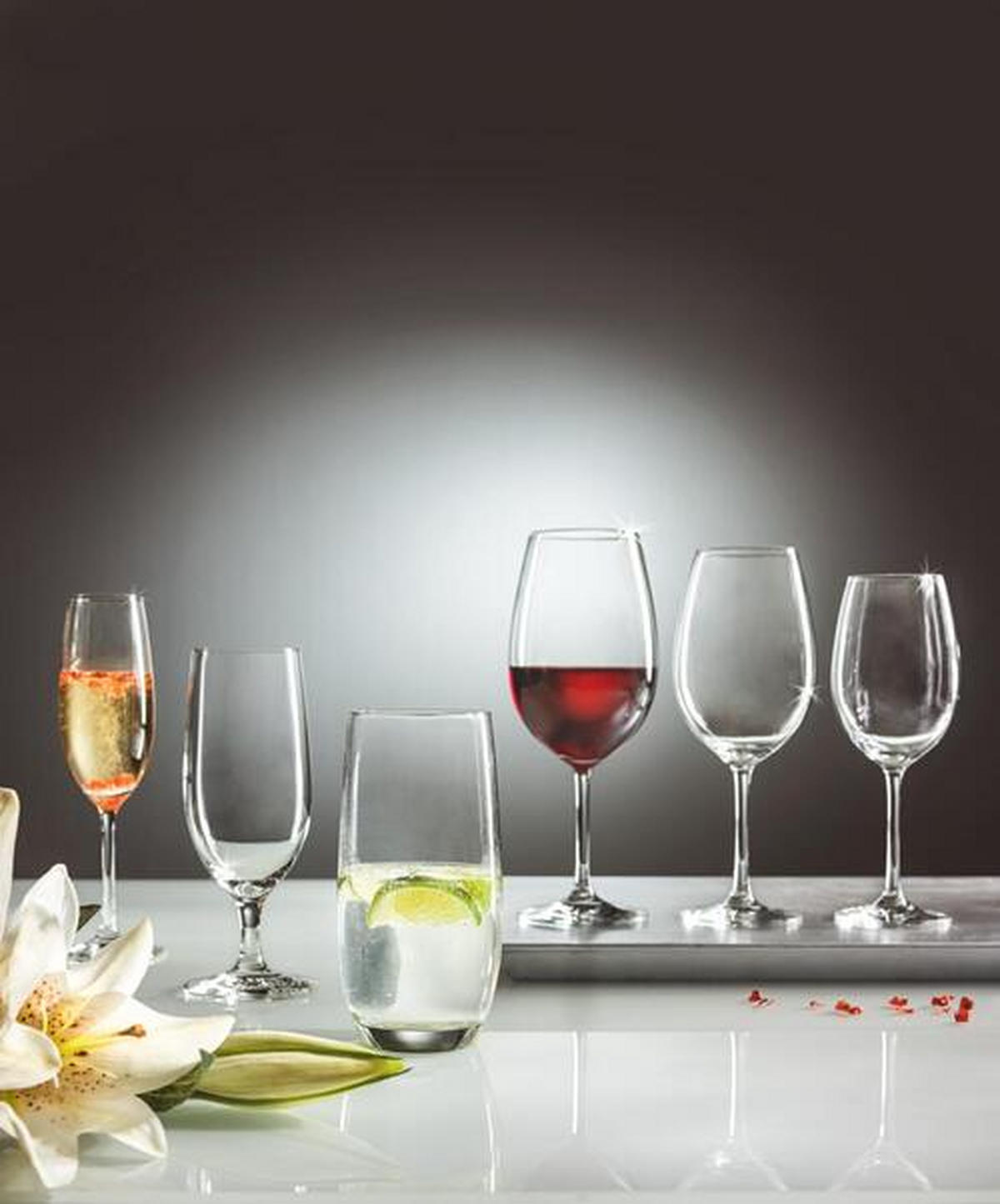 GLÄSERSET Celebration  6-teilig  - Klar, Basics, Glas (24,1/16,8/21cm) - Novel
