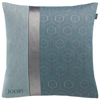KISSENBEZUG METRIC 50/50 cm  - Silberfarben/Petrol, KONVENTIONELL, Textil (50/50cm) - Joop!