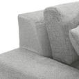 BIGSOFA Struktur, Bouclé Grau  - Greige/Schwarz, MODERN, Kunststoff/Textil (240/76/125cm) - Landscape