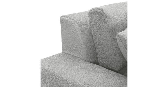 BIGSOFA Struktur, Bouclé Grau  - Greige/Schwarz, MODERN, Kunststoff/Textil (240/76/125cm) - Landscape