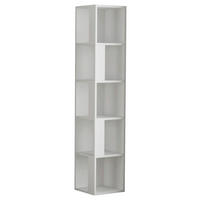 HÖRNHYLLA i 32/159/32 cm vit  - vit, Design, trämaterial (32/159/32cm) - Livetastic
