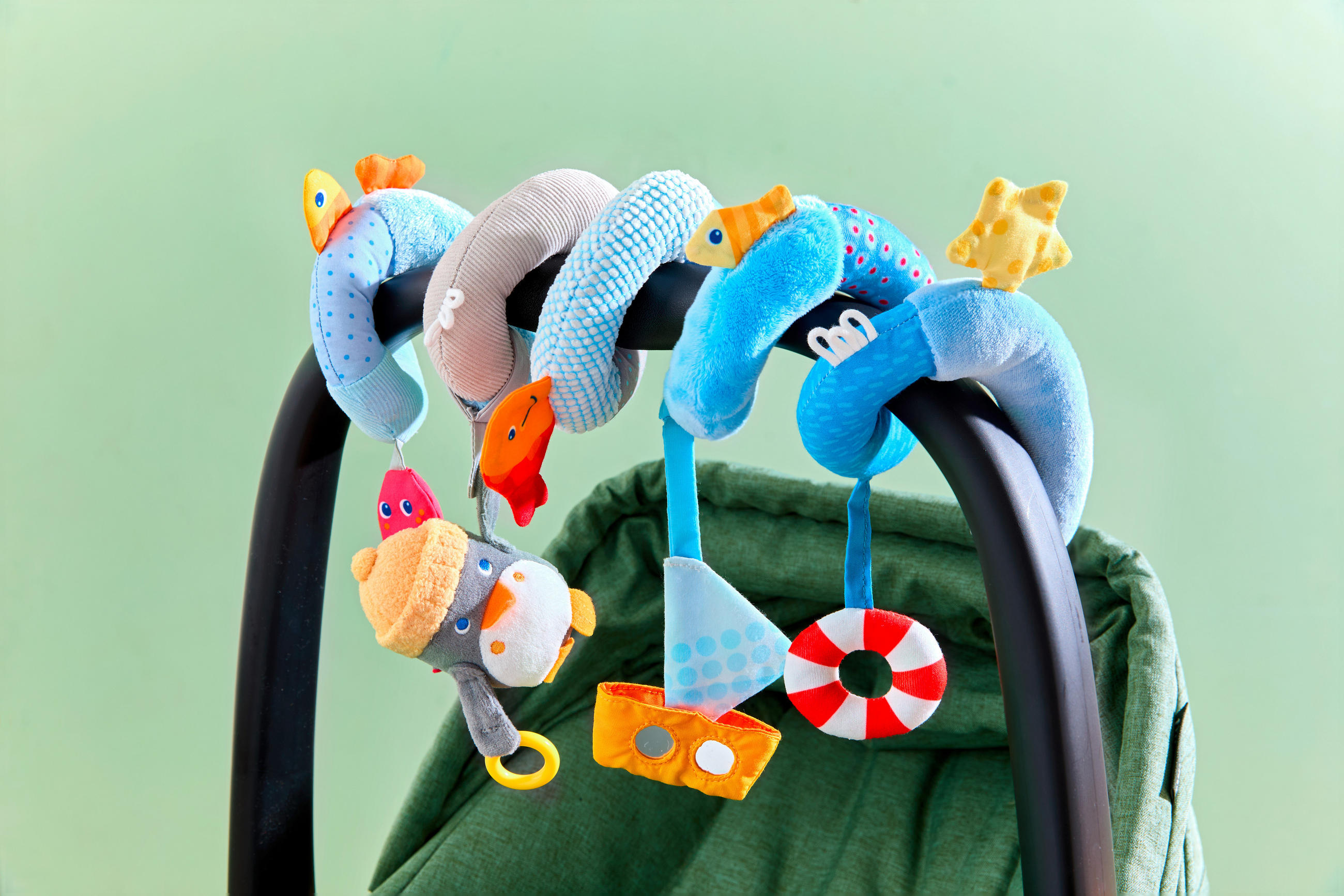 BABYSCHALENMOBILE Entdeckerspielzeug  - Multicolor, Basics, Kunststoff/Textil (26/24/10cm) - Haba
