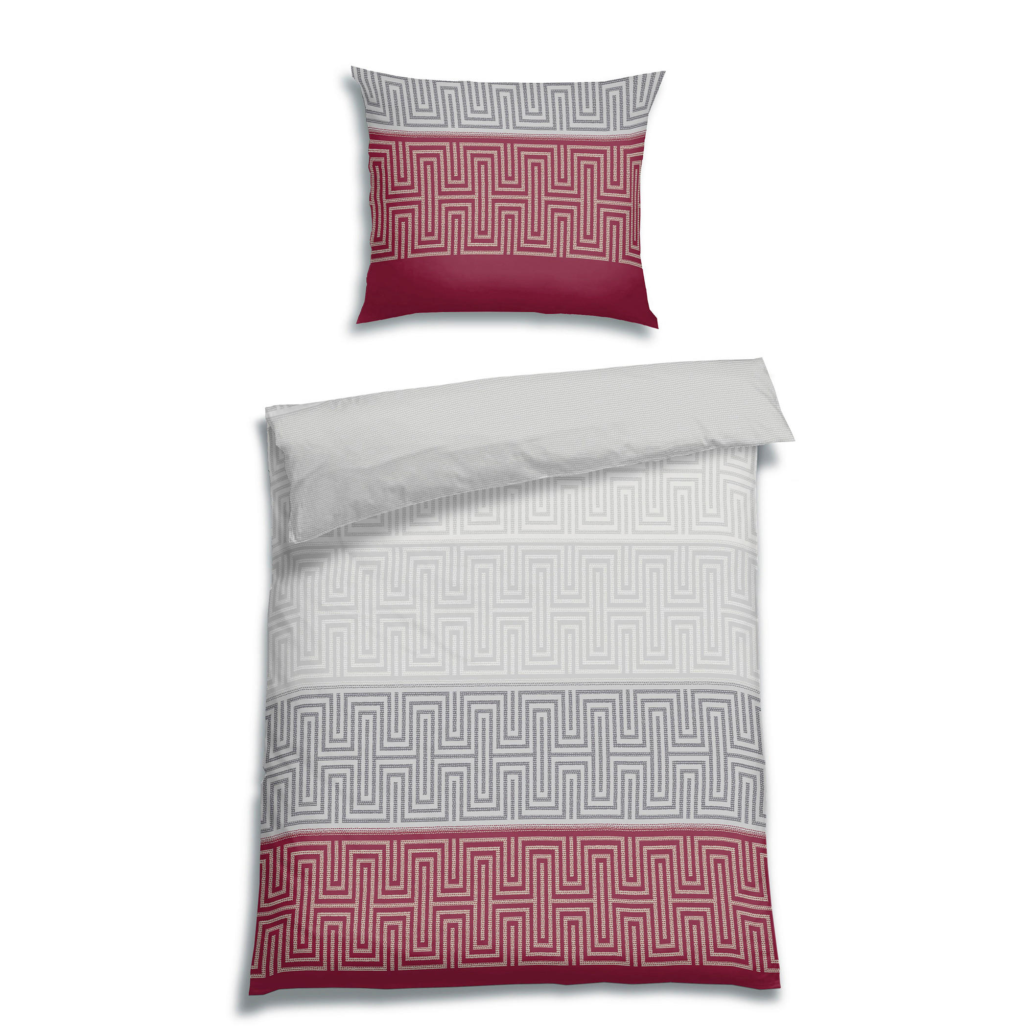 BETTWÄSCHE Flanell 140/200 cm  - Weinrot, Design, Textil (140/200cm) - Florella