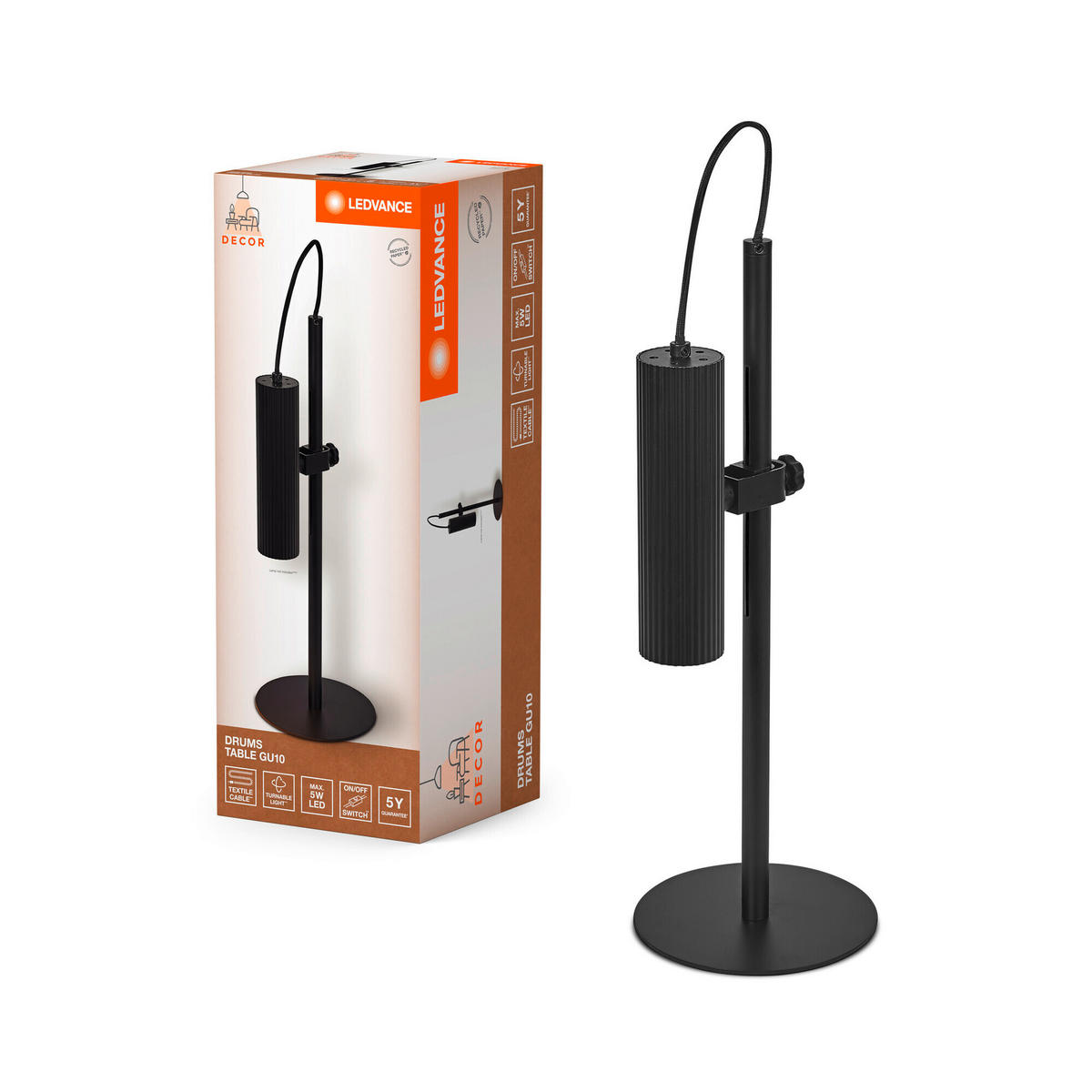 TISCHLEUCHTE 18/17/49 cm   - Design, Metall (18/17/49cm) - Ledvance