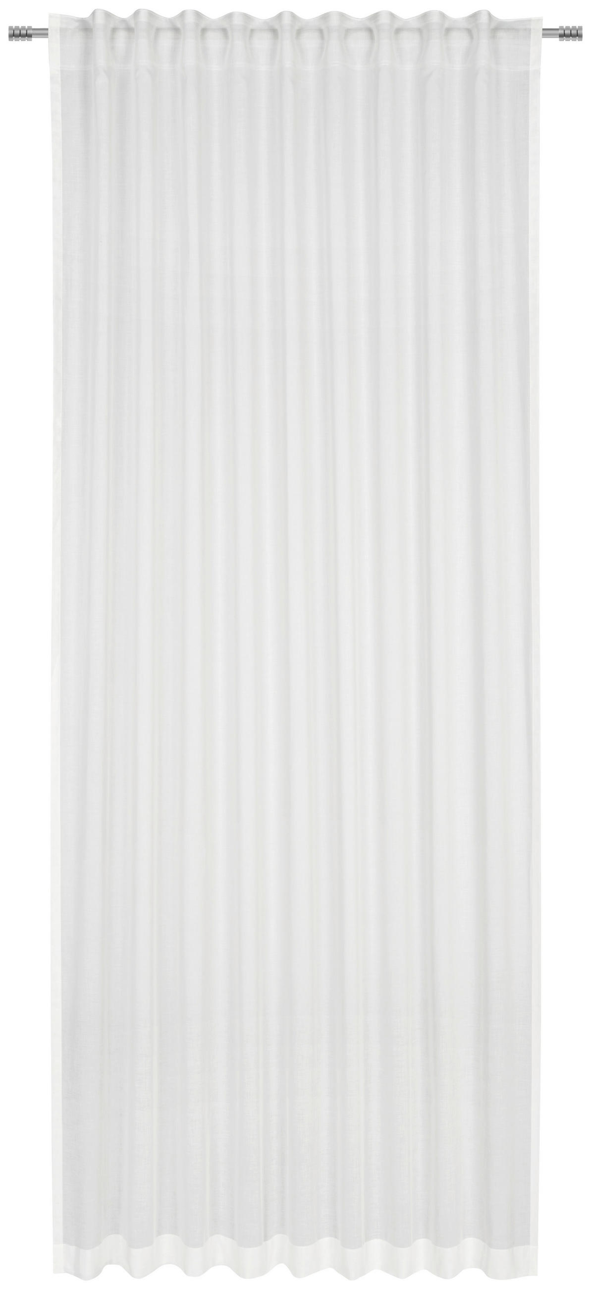 FERTIGVORHANG  transparent  140/255 cm   - Silberfarben/Grau, Basics, Textil (140/255cm) - Bio:Vio
