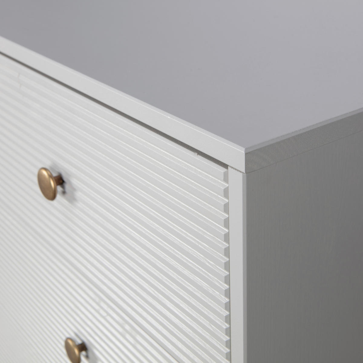 KOMMODE Madu, 94/91/52 cm, 4 Schublade(n)  - Goldfarben/Hellgrau, Design, Holz/Metall (94/91/52cm) - Livetastic