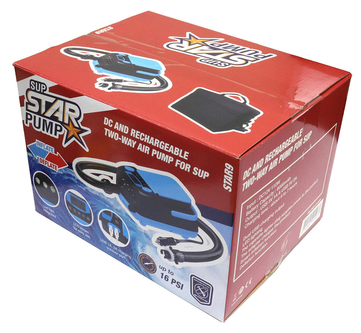ELEKTR. LUFTPUMPE - Blau/Schwarz, Basics, Kunststoff (19/21/28cm) - Atrigo