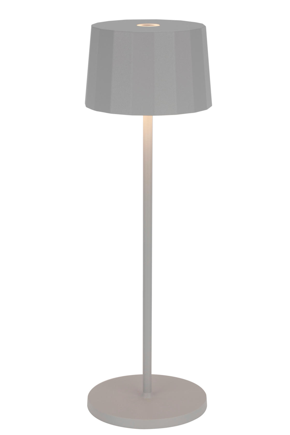 STOLNÍ LAMPA NA BATERIE 11/35 cm - světle šedá, Design, kov/plast (11/35cm) - Dieter Knoll