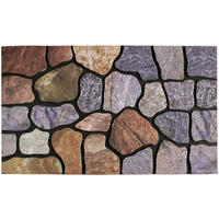 DVEŘNÍ ROHOŽKA, 45/75 cm - šedá, Basics, plast (45/75cm)
