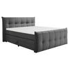BOXSPRINGBETT 160/200 cm  in Anthrazit  - Anthrazit/Schwarz, Modern, Holzwerkstoff/Kunststoff (160/200cm) - MID.YOU