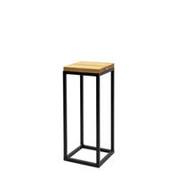 BLUMENSTÄNDER in Holz, Metall  - Schwarz, Basics, Holz/Metall (19/47/19cm)