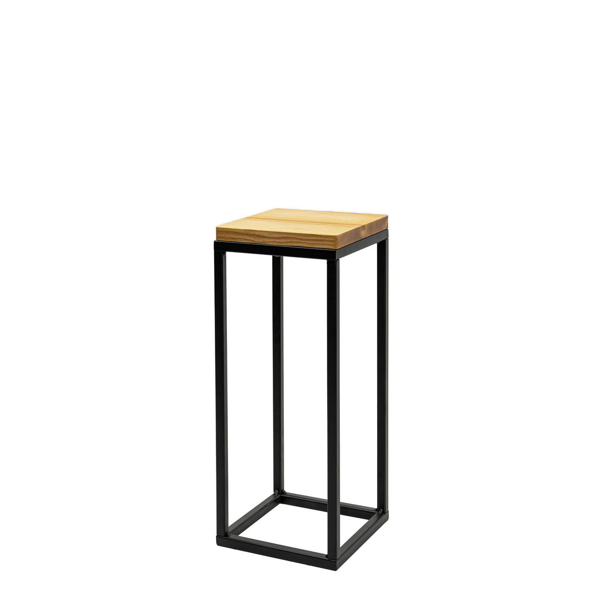 BLUMENSTÄNDER in Holz, Metall  - Schwarz, Basics, Holz/Metall (19/47/19cm)