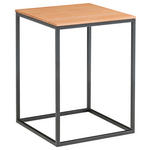 BEISTELLTISCH in Holz, Metall 40/40/54 cm  - Schwarz/Kernbuche, Design, Holz/Metall (40/40/54cm) - Johann Jakob