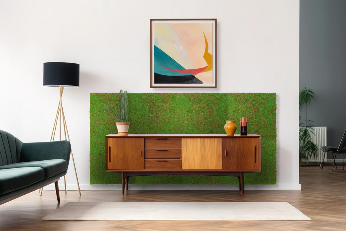 AKUSTIKPANEEL Modular Wall System Design Flora 52/52/2 cm  - Hellgrün, MODERN, Kunststoff (52/52/2cm) - Jangal