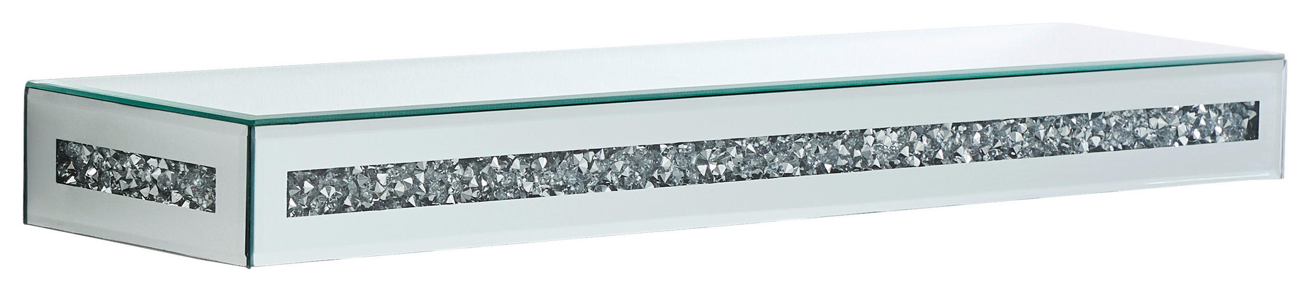 WANDBOARD Silberfarben  - Silberfarben, Trend, Glas/Holzwerkstoff (70/6/16cm) - Xora