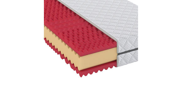 KALTSCHAUMMATRATZE 120/200 cm Höhe ca. 20 cm - Weiß, MODERN, Textil (120/200cm) - Sleeptex