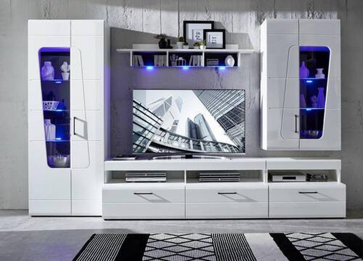 DNEVNI REGAL,  bela  - črna/bela, Moderno, kovina/umetna masa (330/209/47cm) - Hom`in