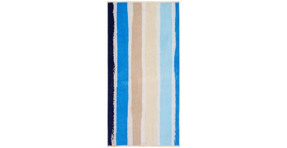 STRANDTUCH 90/180 cm Blau, Beige  - Blau/Beige, KONVENTIONELL, Textil (90/180cm) - Esposa