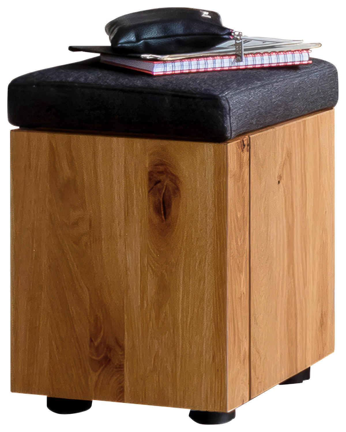 GARDEROBENBANK  in 34/50/35 cm  - Eichefarben/Anthrazit, Design, Holz/Textil (34/50/35cm) - Schöner Wohnen