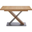 ESSTISCH in Holz, Metall, Holzwerkstoff 130-178/90/75 cm - Eichefarben, KONVENTIONELL, Holz/Holzwerkstoff (130-178/90/75cm) - Moderano