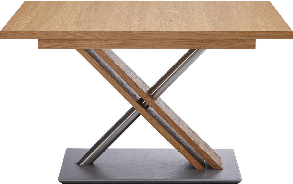 ESSTISCH in Holz, Metall, Holzwerkstoff 130-178/90/75 cm  - Eichefarben, KONVENTIONELL, Holz/Holzwerkstoff (130-178/90/75cm) - Moderano