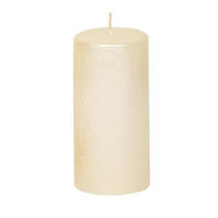 STUMPENKERZE 5.8/12 cm  - Champagner, KONVENTIONELL, Naturmaterialien (5.8/12cm)