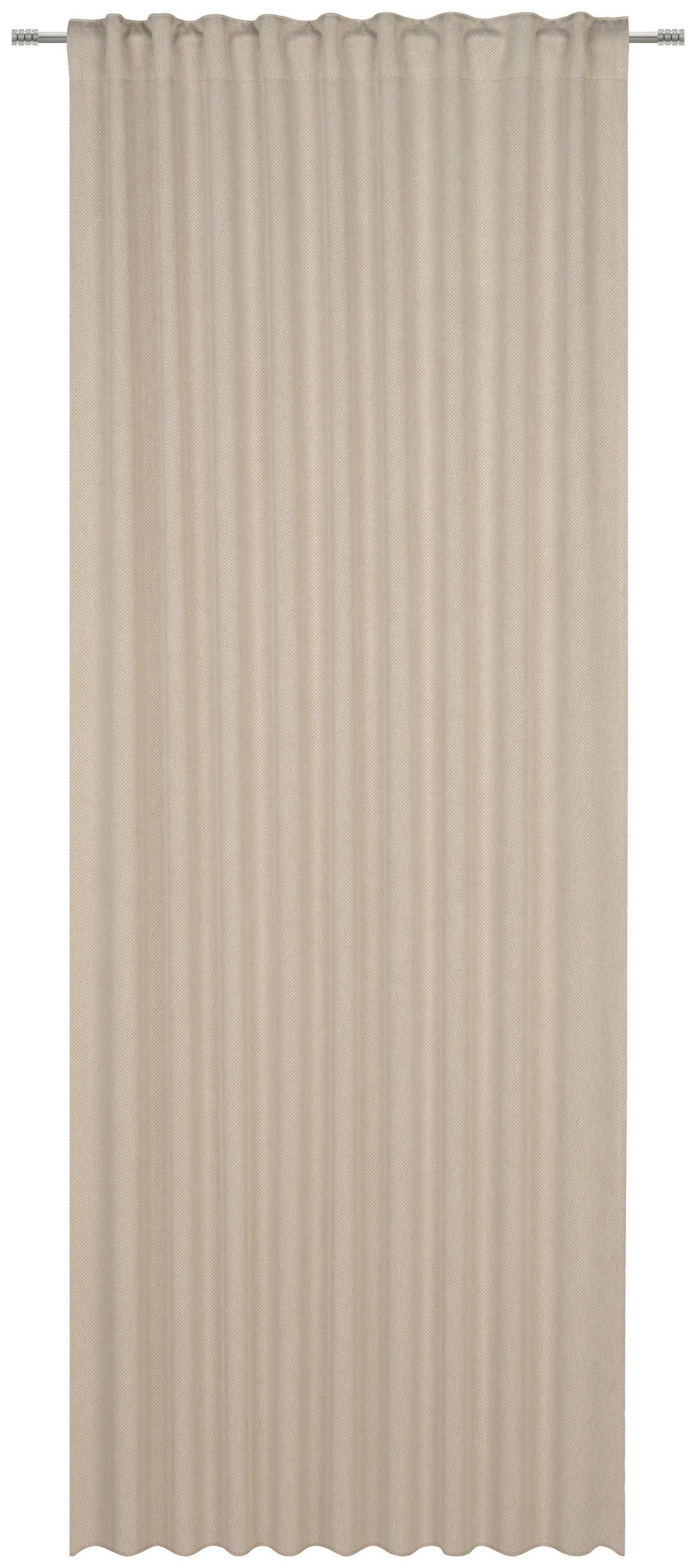 FERTIGVORHANG  blickdicht   135/245 cm  - Beige, Basics, Textil (135/245cm) - Esposa
