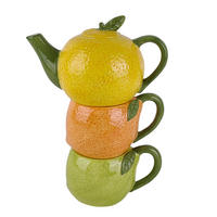 TEESET  - Gelb/Orange, Trend, Keramik - Ambia Home