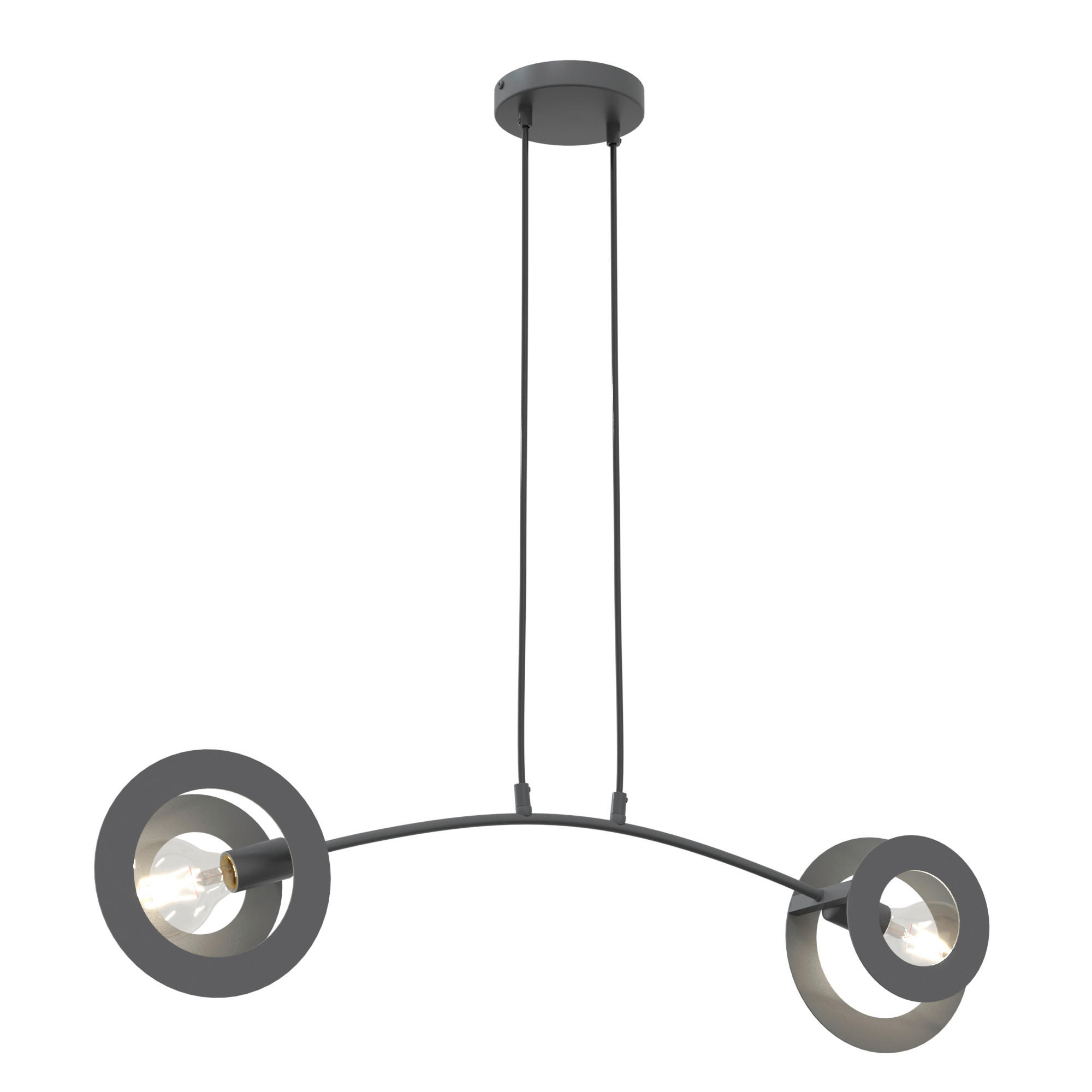 HÄNGELEUCHTE  89/14/120 cm    - Schwarz, LIFESTYLE, Metall (89/14/120cm)