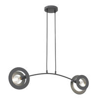 HÄNGELEUCHTE  89/14/120 cm    - Schwarz, LIFESTYLE, Metall (89/14/120cm)