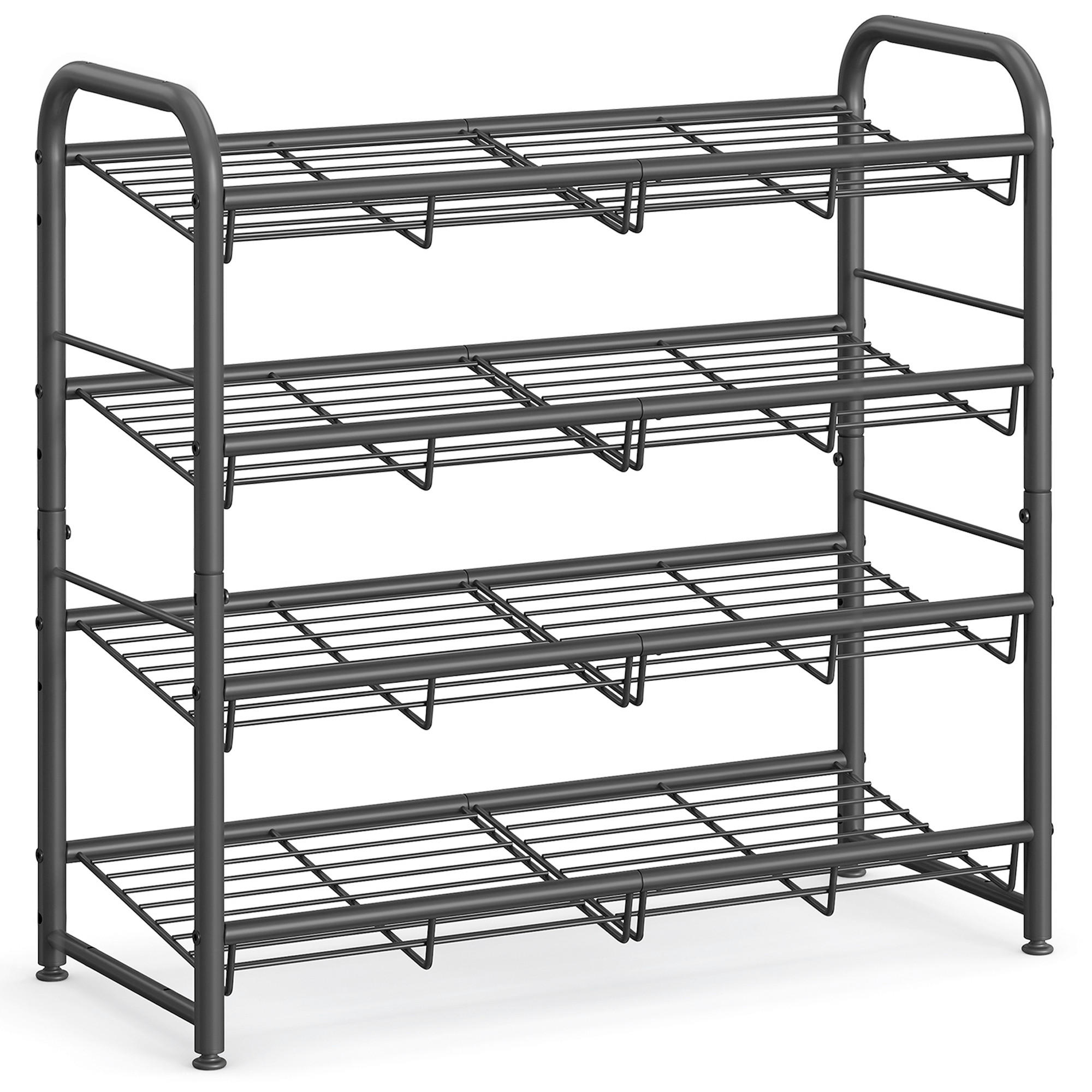 SCHUHREGAL Schwarz  - Schwarz, Trend, Kunststoff/Metall (68,5/65/27,5cm) - Boxxx